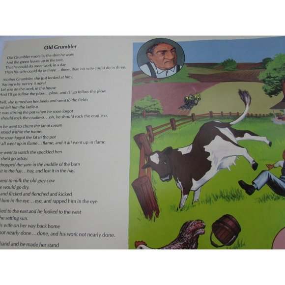 Old Grumbler School Poster Oscar Brand 30259 Poetry VNTG - Picture 3 of 6